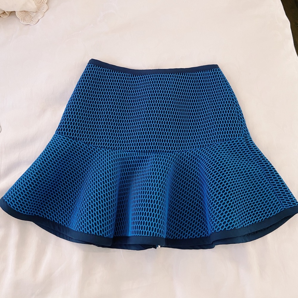 J.O.A. Los Angeles Blue Neoprene Mesh Skirt